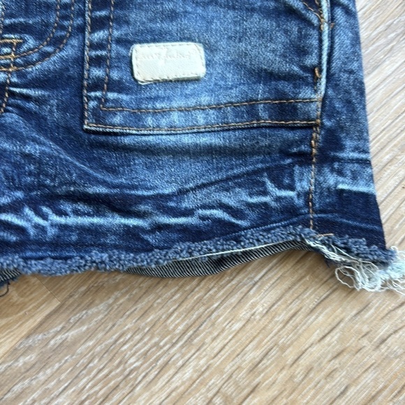 7 For All Mankind Infant Girls Denim Overall Dress Size 12M - Picture 3 of 12